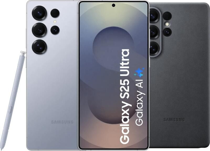 Samsung Galaxy S25 Ultra 256GB Zilver 5G + Kindsuit Back Cover Zwart