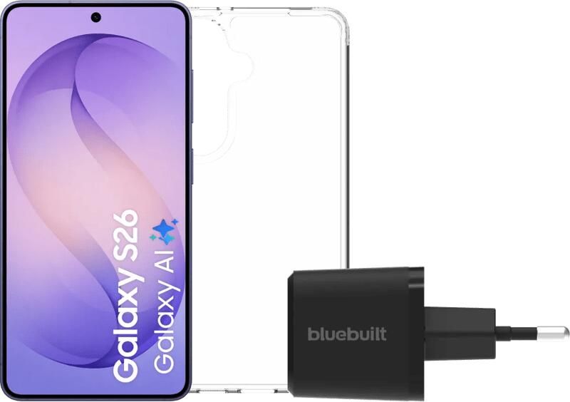 Samsung Galaxy S26 256GB Donkerblauw 5G + Basis Accessoirepakket