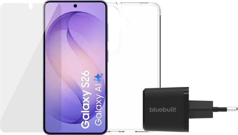 Samsung Galaxy S26 256GB Donkerblauw 5G + Compleet Accessoirepakket