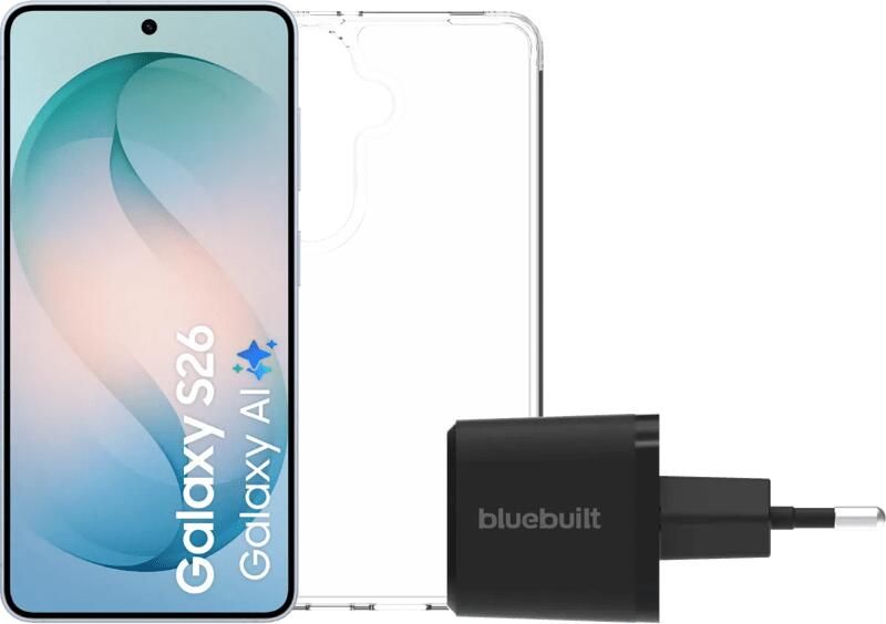 Samsung Galaxy S26 256GB Lichtblauw 5G + Basis Accessoirepakket