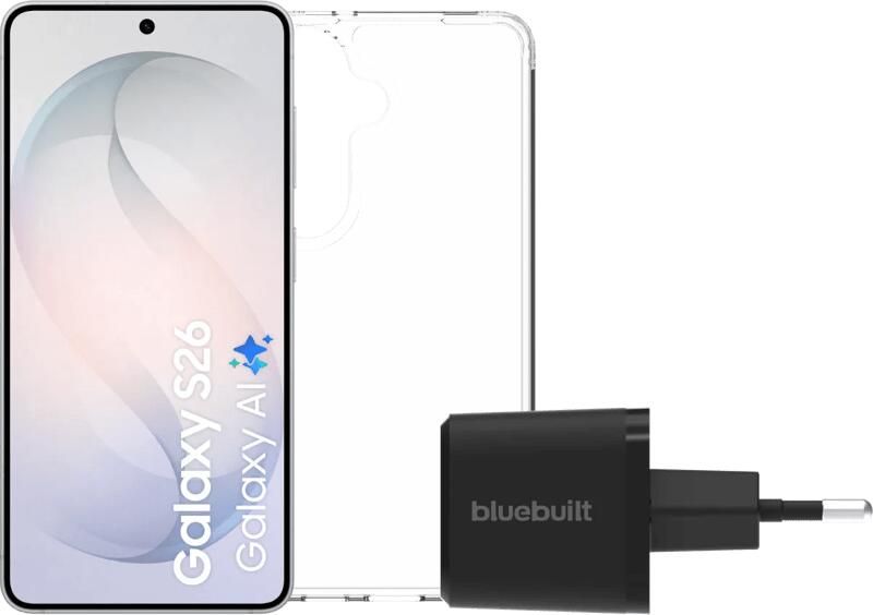 Samsung Galaxy S26 256GB Wit 5G + Basis Accessoirepakket