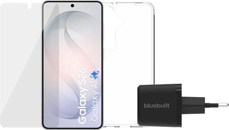 Samsung Galaxy S26 256GB Wit 5G + Compleet Accessoirepakket