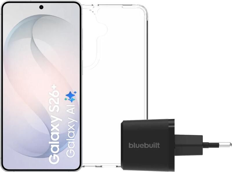 Samsung Galaxy S26 Plus 256GB Wit 5G + Basis Accessoirepakket