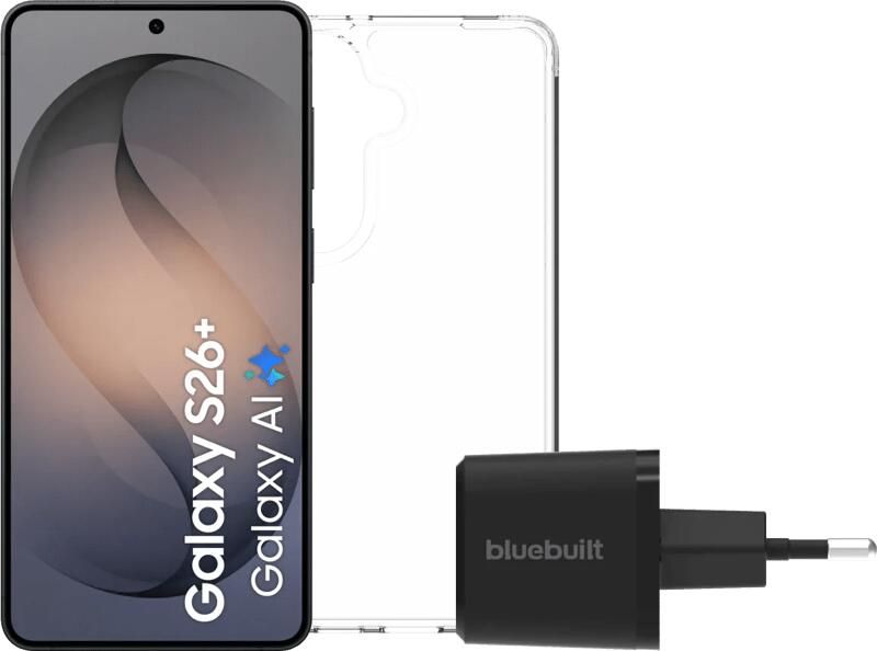 Samsung Galaxy S26 Plus 256GB Zwart 5G + Basis Accessoirepakket