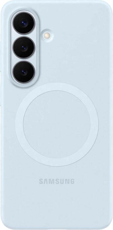 Samsung Galaxy S26 Plus Siliconen Back Cover met Magneet Blauw