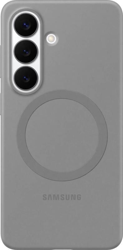 Samsung Galaxy S26 Plus Siliconen Back Cover met Magneet Grijs