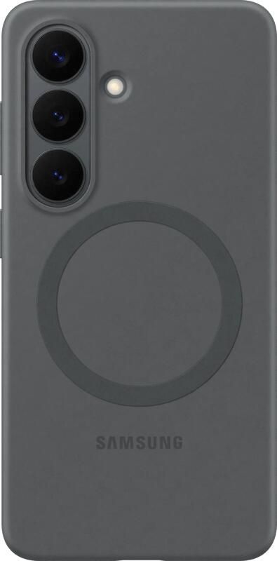 Samsung Galaxy S26 Siliconen Back Cover met Magneet Zwart