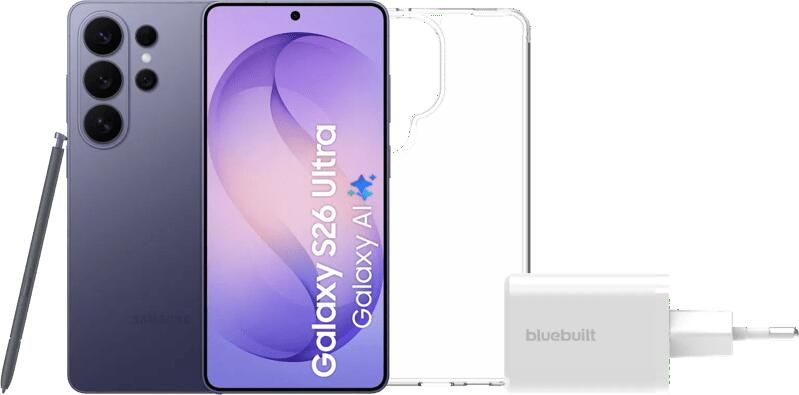 Samsung Galaxy S26 Ultra 1TB Donkerblauw 5G + Basis Accessoirepakket