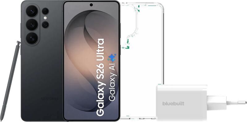 Samsung Galaxy S26 Ultra 1TB Zwart 5G + Basis Accessoirepakket