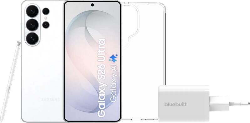 Samsung Galaxy S26 Ultra 1TB Wit 5G + Basis Accessoirepakket