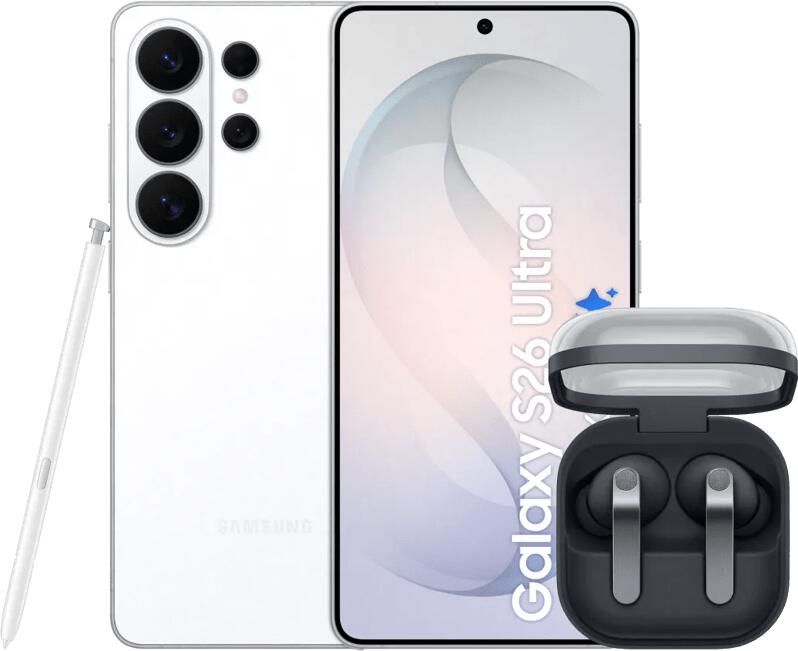 Samsung Galaxy S26 Ultra 256GB Wit 5G + Galaxy Buds4 Pro Zwart