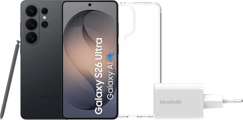 Samsung Galaxy S26 Ultra 256GB Zwart 5G + Basis Accessoirepakket