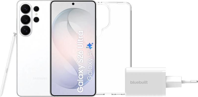 Samsung Galaxy S26 Ultra 512GB Wit 5G + Basis Accessoirepakket
