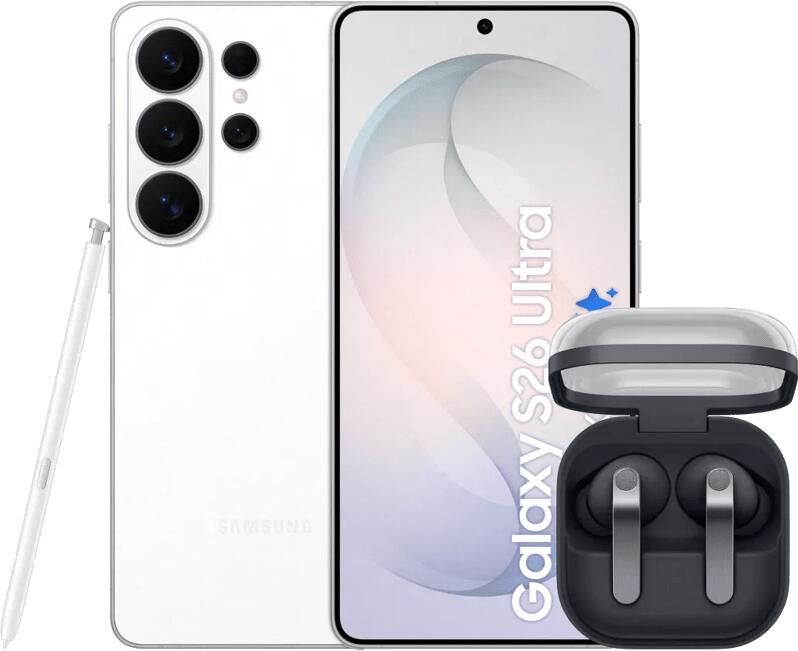 Samsung Galaxy S26 Ultra 512GB Wit 5G + Galaxy Buds4 Pro Zwart