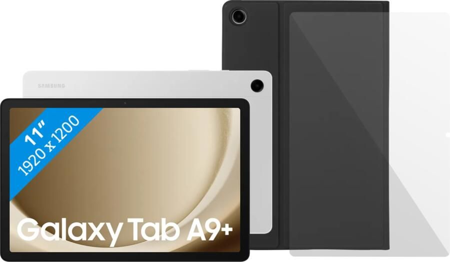 Samsung Galaxy Tab A9 Plus 11 inch 8GB 256GB Wifi Zilver + Beschermpakket