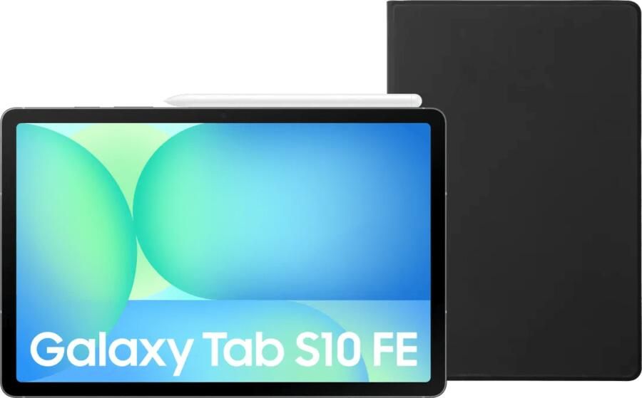 Samsung Galaxy Tab S10 FE 10 9 inch 128GB Wifi + 5G Grijs Enterprise Editie + Book Case