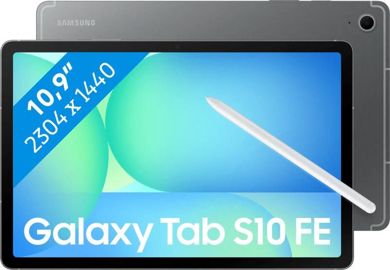 Samsung Galaxy Tab S10 FE 10 9 inch 128GB Wifi + 5G Enterprise Edition Tablet Grijs