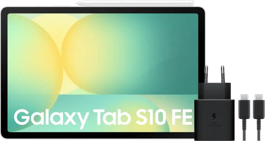 Samsung Galaxy Tab S10 FE 10 9 inch 128GB Wifi Zilver + Oplaadpakket