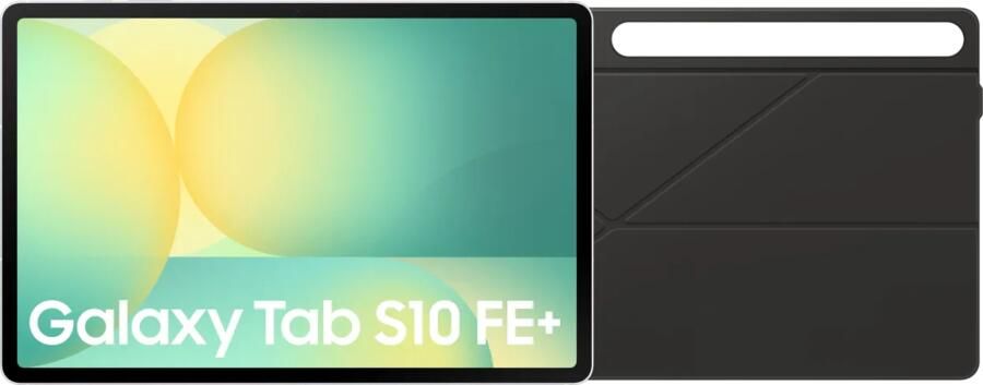 Samsung Galaxy Tab S10 FE Plus 13 1 inch 128GB Wifi Zilver + Book Case Zwart