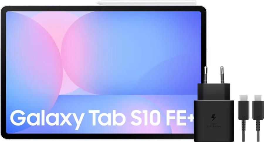 Samsung Galaxy Tab S10 FE Plus 13 1 inch 256GB Wifi Lichtblauw + Oplaadpakket