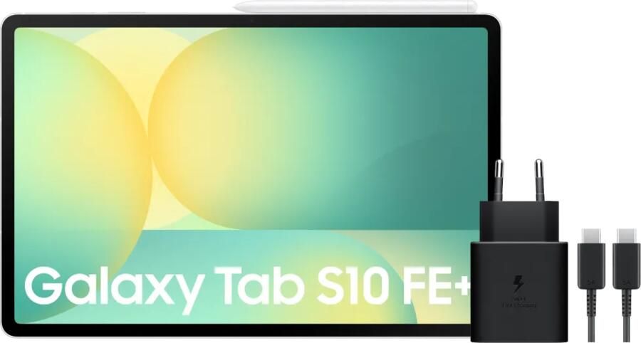Samsung Galaxy Tab S10 FE Plus 13 1 inch 256GB Wifi Zilver + Oplaadpakket