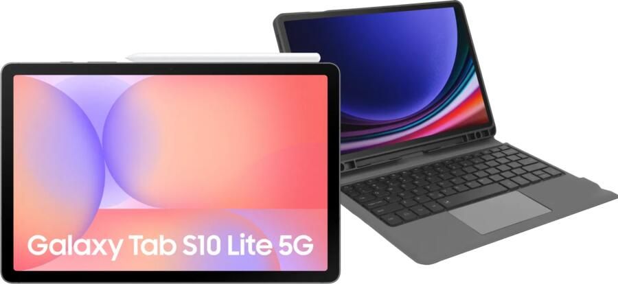 Samsung Galaxy Tab S10 Lite 10 9 inch 128GB Wifi en 5G Grijs + Toetsenbord Hoes QWERTY