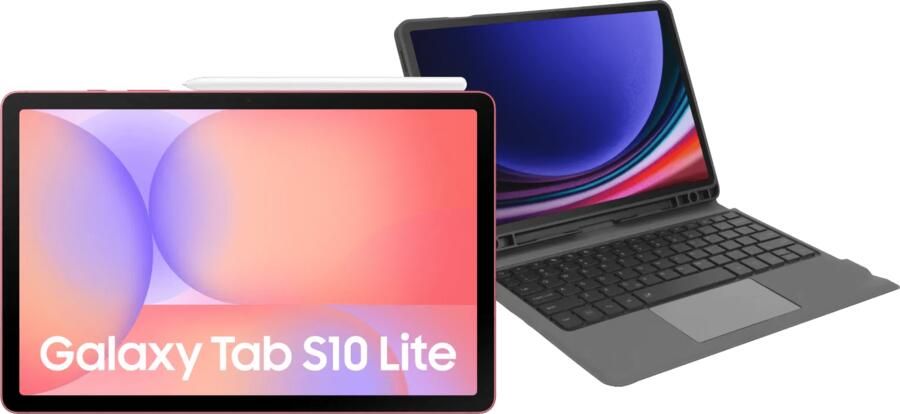 Samsung Galaxy Tab S10 Lite 10 9 inch 128GB Wifi Rood + Toetsenbord Hoes QWERTY