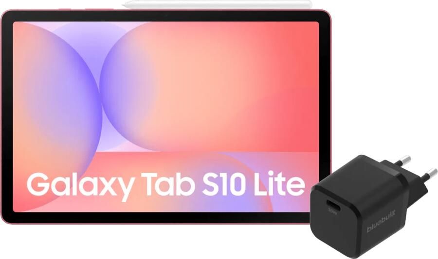 Samsung Galaxy Tab S10 Lite 10 9 inch 256GB Wifi Rood + BlueBuilt Oplader