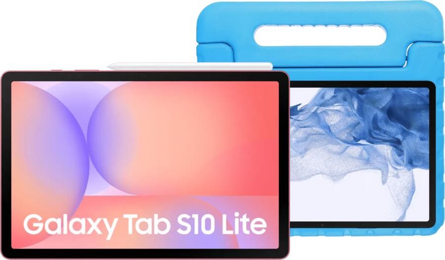 Samsung Galaxy Tab S10 Lite 10 9 inch 256GB Wifi Rood + Kids Cover Blauw