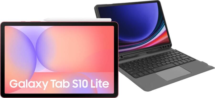 Samsung Galaxy Tab S10 Lite 10 9 inch 256GB Wifi Rood + Toetsenbord Hoes QWERTY