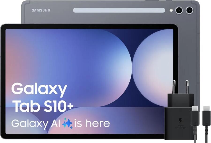 Samsung Galaxy Tab S10 Plus 12 4 inch 256GB Wifi Grijs + Oplaadpakket