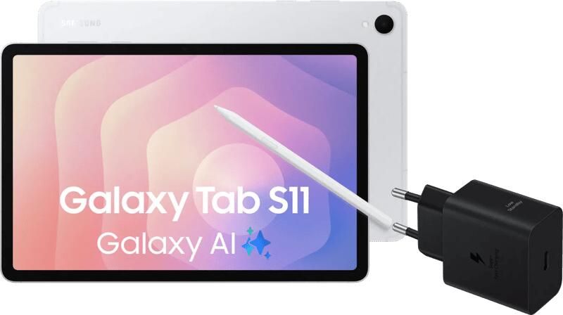 Samsung Galaxy Tab S11 11 inch 128GB Wifi Zilver + Oplaadpakket