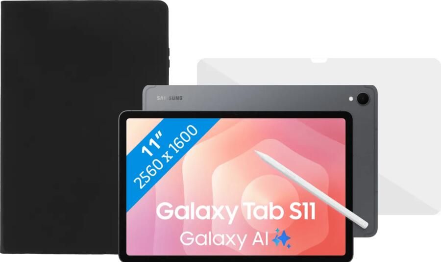Samsung Galaxy Tab S11 11 inch 512GB Wifi en 5G Grijs + Beschermpakket