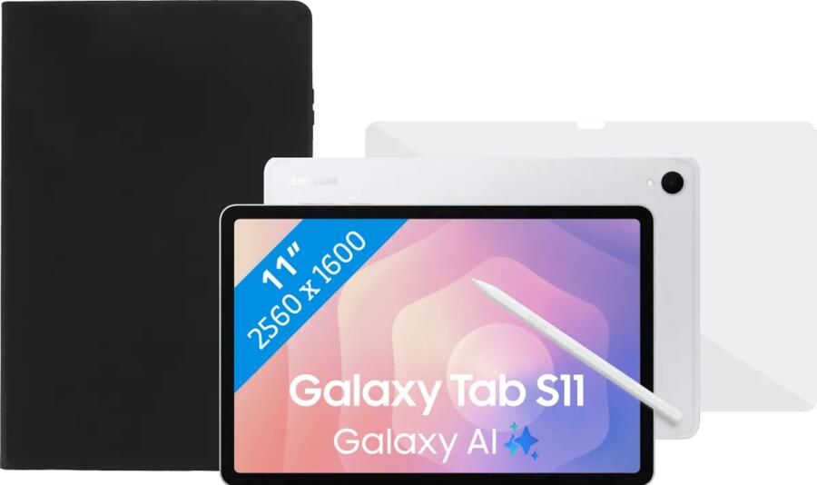 Samsung Galaxy Tab S11 11 inch 256GB Wifi Zilver + Beschermpakket
