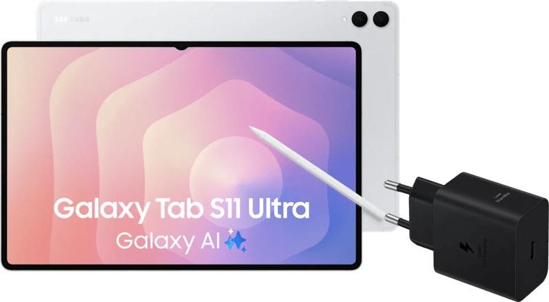 Samsung Galaxy Tab S11 Ultra 14 6 inch 512GB Wifi Zilver + Oplaadpakket