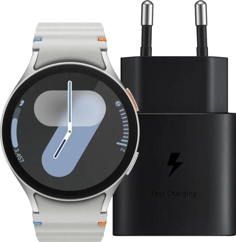 Samsung Galaxy Watch 7 4G Zilver 44mm + Oplader 25W