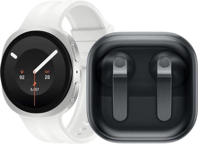 Samsung Galaxy Watch 9 Wit 40mm + Galaxy Buds4 Zwart