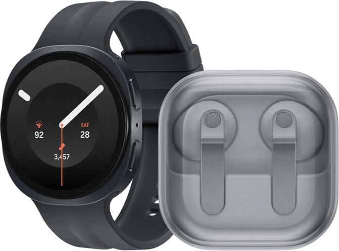 Samsung Galaxy Watch 9 Zwart 44mm + Galaxy Buds4 Wit
