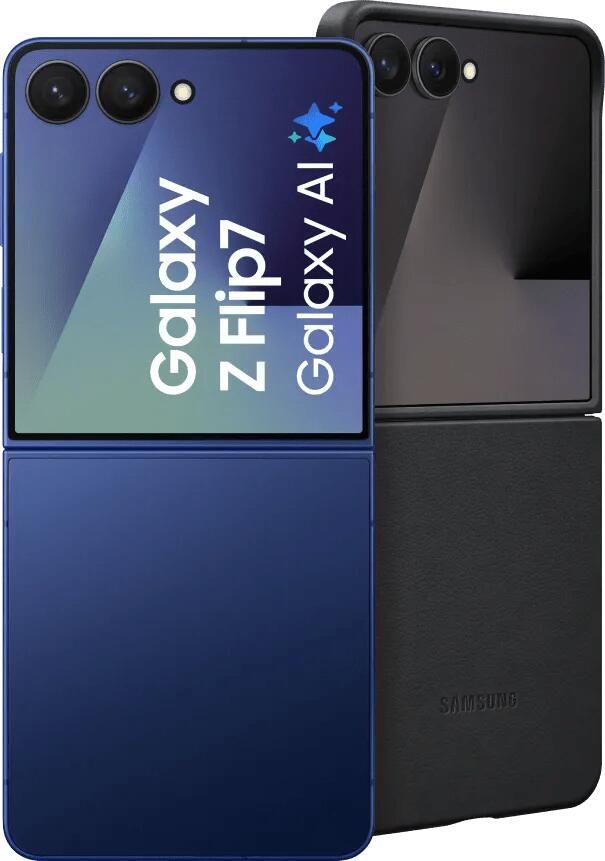 Samsung Galaxy Z Flip 7 512GB Blauw 5G + Kindsuit Back Cover Zwart