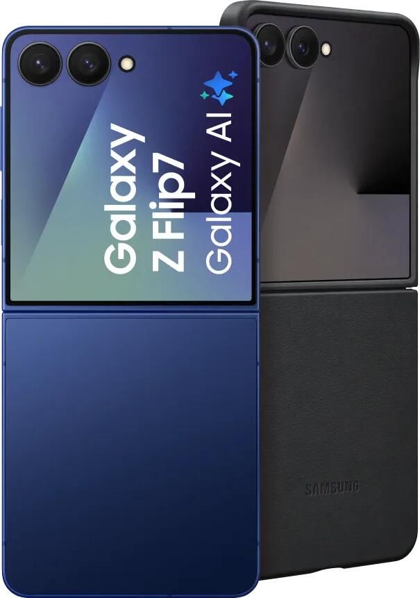 Samsung Galaxy Z Flip 7 256GB Blauw 5G + Kindsuit Back Cover Zwart
