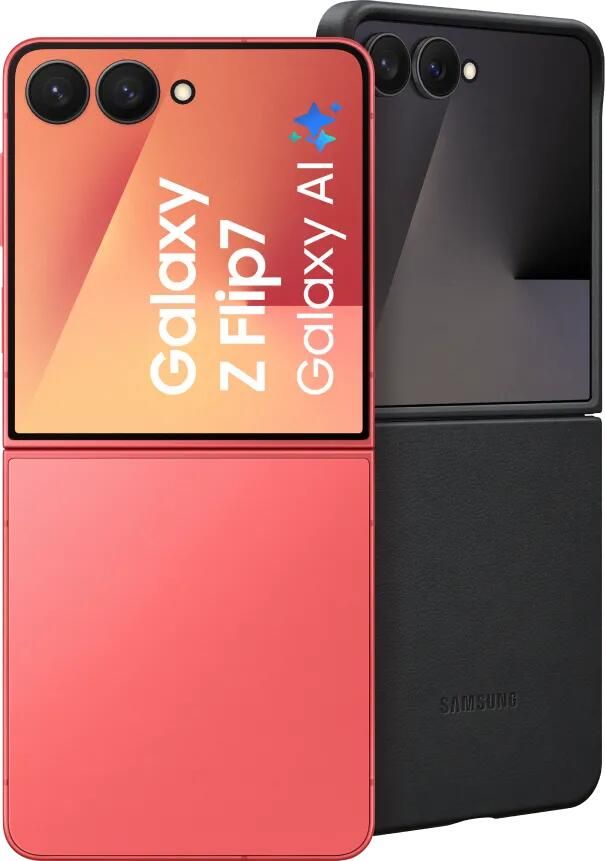 Samsung Galaxy Z Flip 7 256GB Rood 5G + Kindsuit Back Cover Zwart