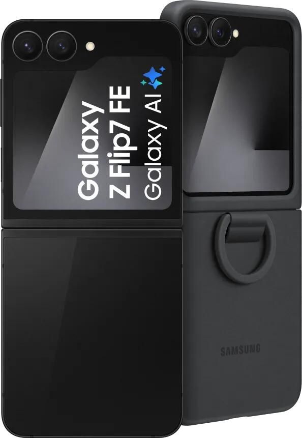 Samsung Galaxy Z Flip 7 FE 256GB Zwart 5G + Siliconen Back Cover Zwart