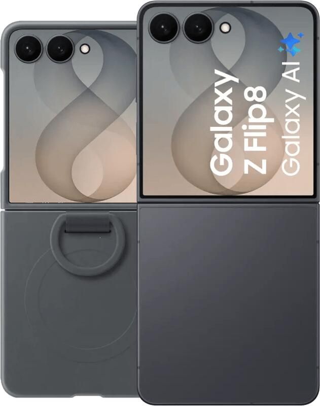 Samsung Galaxy Z Flip 8 256GB Zwart 5G + Siliconen Back Cover met Magneet Zwart