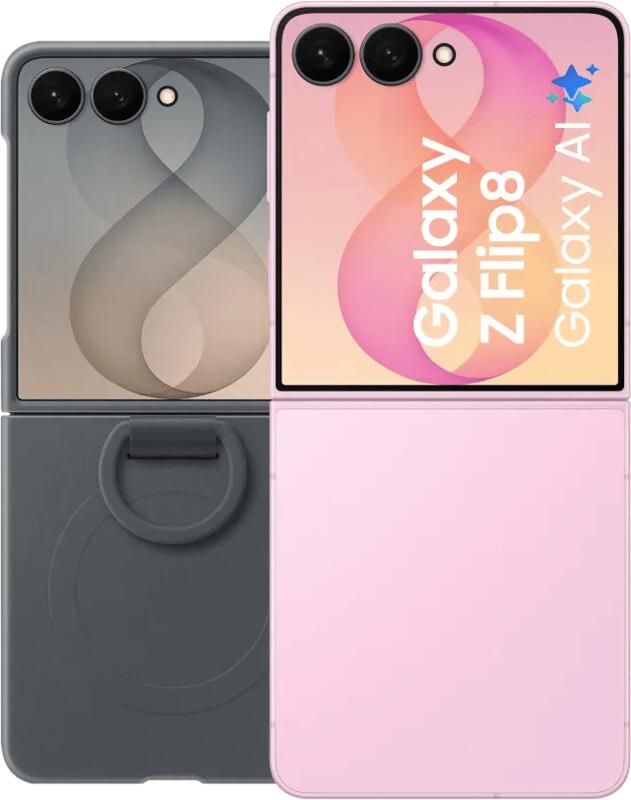 Samsung Galaxy Z Flip 8 512GB Roze 5G + Siliconen Back Cover met Magneet Zwart