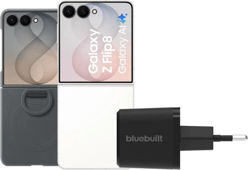 Samsung Galaxy Z Flip 8 512GB Wit 5G + Accessoirepakket