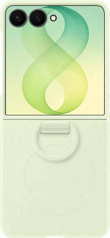 Samsung Galaxy Z Flip 8 Siliconen Back Cover met Magneet Groen