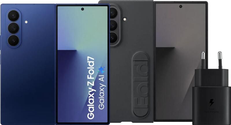 Samsung Galaxy Z Fold 7 512GB Blauw 5G + Accessoirepakket