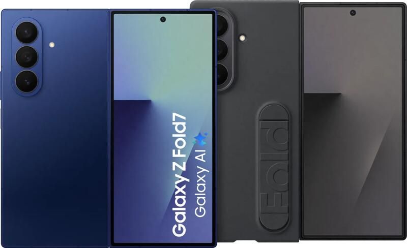 Samsung Galaxy Z Fold 7 512GB Blauw 5G + Siliconen Back Cover Zwart