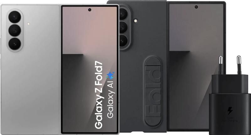 Samsung Galaxy Z Fold 7 512GB Zilver 5G + Accessoirepakket