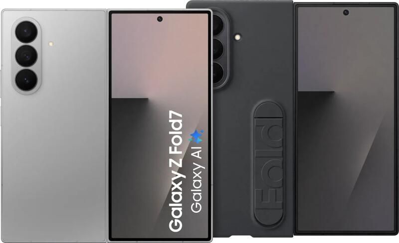 Samsung Galaxy Z Fold 7 256GB Zilver 5G + Siliconen Back Cover Zwart